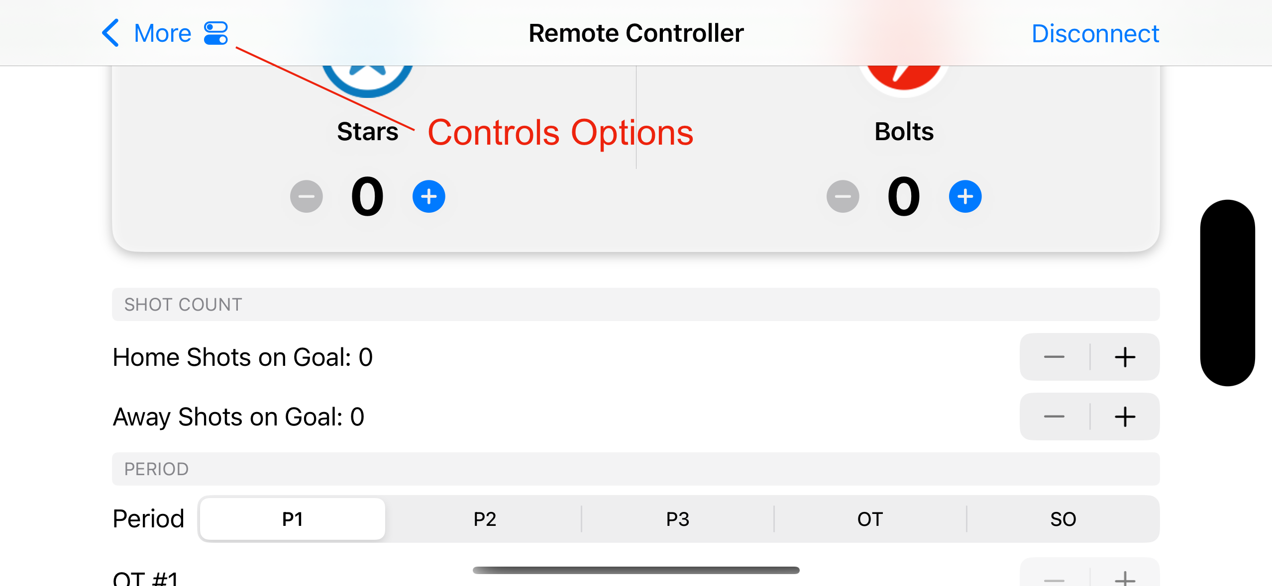 Quick Control Bar