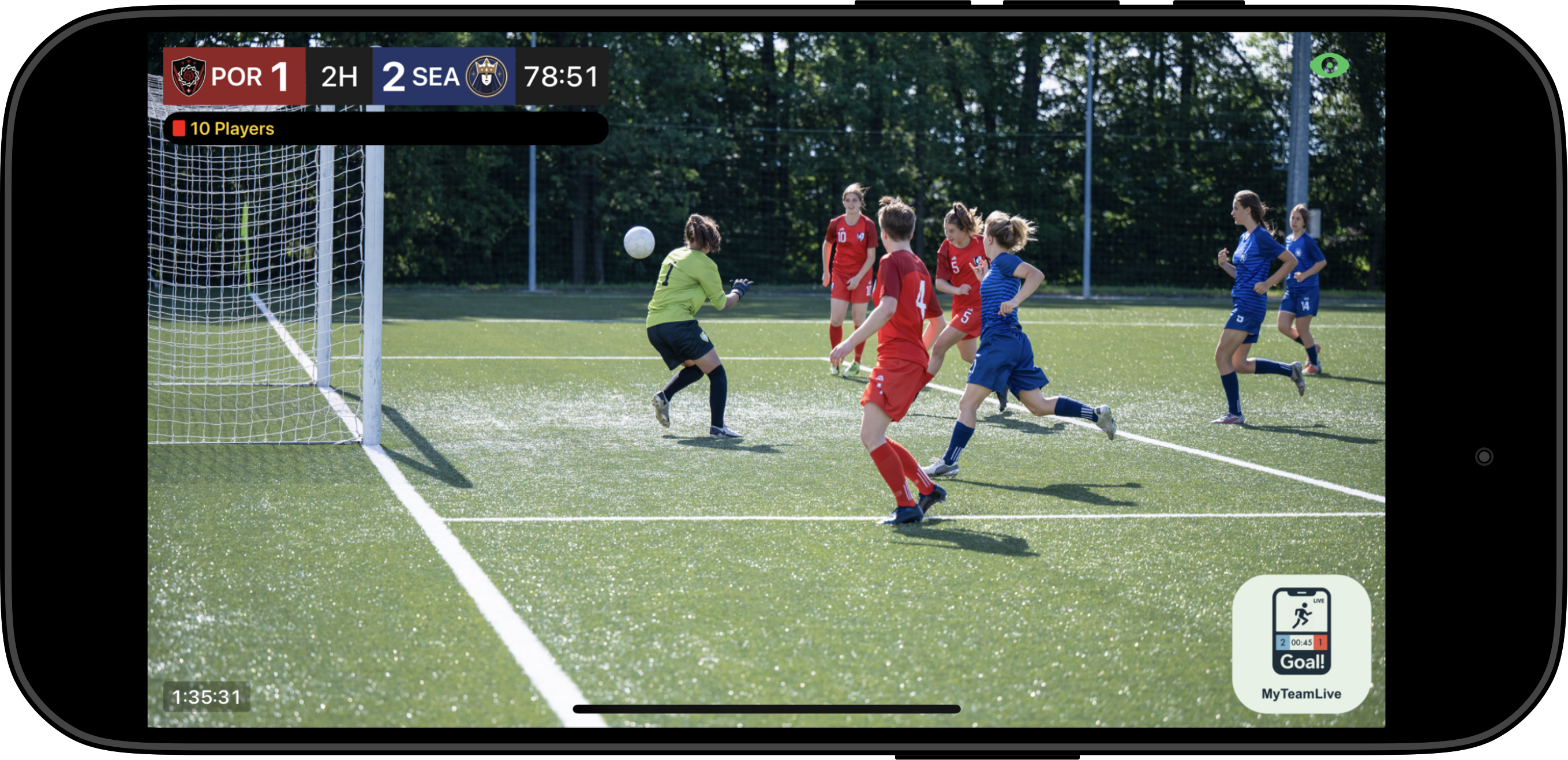 Recording Soccer game