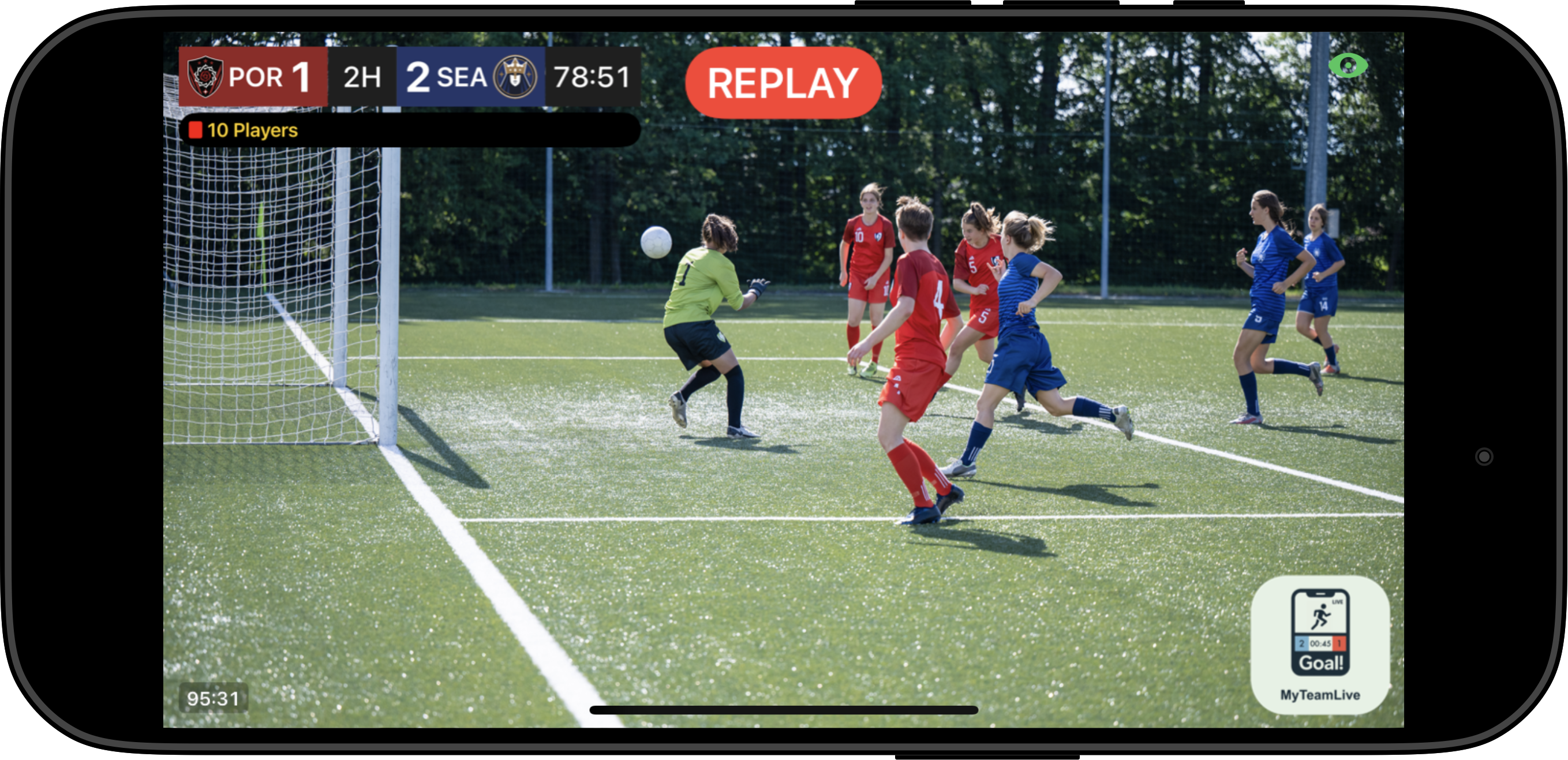 Recording Soccer game